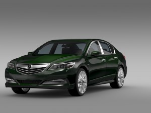 acura rlx sh awd 2015 3D 模型