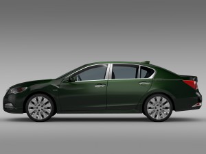 acura rlx sh awd 2015 3D 模型