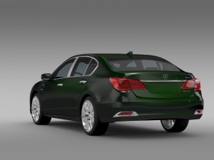 acura rlx sh awd 2015 3D 模型