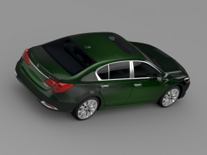 acura rlx sh awd 2015 3D 模型