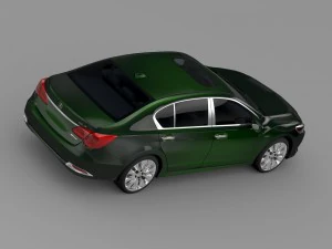acura rlx sh awd 2015 3D Model
