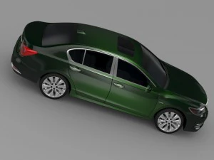 acura rlx sh awd 2015 3D Model