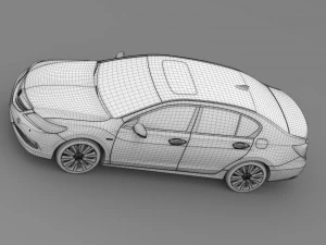acura rlx sh awd 2015 3D Model