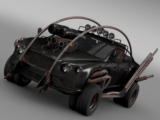 mad max grizzly bentley continental gt 2015 3Dモデル .c4d .max .obj .3ds .fbx .stl .blend 