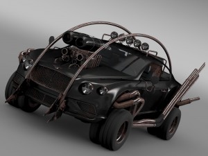 mad max grizzly bentley continental gt 2015 3D Model