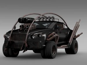 mad max grizzly bentley continental gt 2015 3D Model