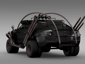 mad max grizzly bentley continental gt 2015 3D Model