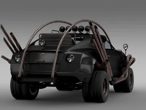 mad max grizzly bentley continental gt 2015 3D Model