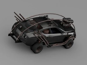 mad max grizzly bentley continental gt 2015 3D Model