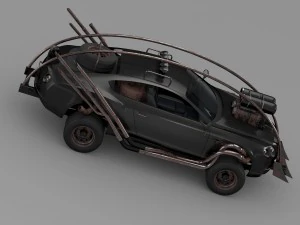 mad max grizzly bentley continental gt 2015 3D Model
