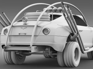 mad max grizzly bentley continental gt 2015 3D Model