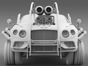 mad max grizzly bentley continental gt 2015 3D Model