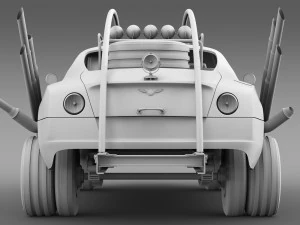 mad max grizzly bentley continental gt 2015 3D Model