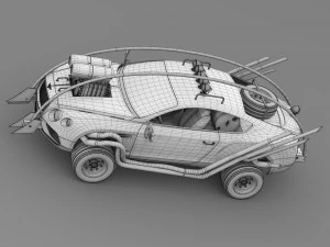 mad max grizzly bentley continental gt 2015 3D Model