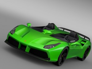ferrari 488 speedster 2016 3D 모델