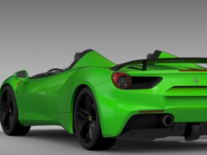 ferrari 488 speedster 2016 3D Model