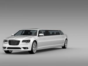 limusin lancia thema Model 3D