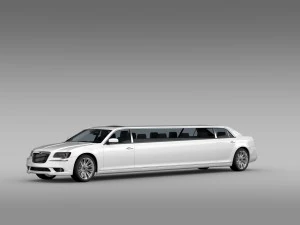 limusin lancia thema Model 3D