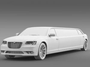 limusin lancia thema Model 3D