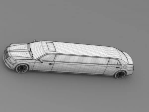 limusin lancia thema Model 3D