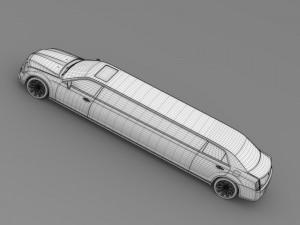 lancia thema limousine 3D Model