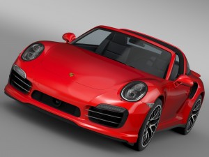 porsche 911 turbo s targa 991 2016 Modèle 3D