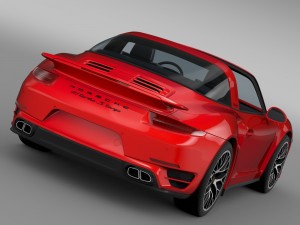 porsche 911 turbo s targa 991 2016 3D Model
