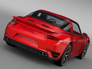 porsche 911 turbo s targa 991 2016 3D Model