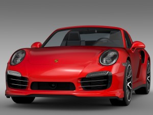 porsche 911 turbo s targa 991 2016 3D Model