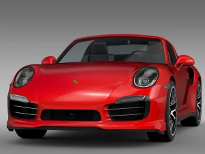porsche 911 turbo s targa 991 2016 3D Model