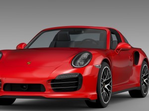 porsche 911 turbo s targa 991 2016 3D Model