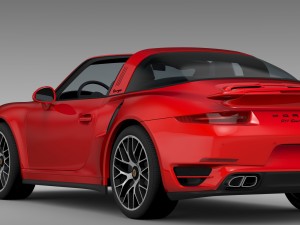 porsche 911 turbo s targa 991 2016 3D Model