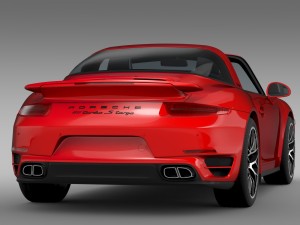 porsche 911 turbo s targa 991 2016 3D Model