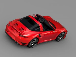 porsche 911 turbo s targa 991 2016 3D Model