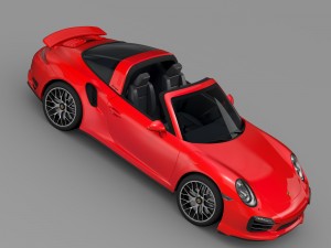 porsche 911 turbo s targa 991 2016 3D Model