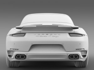 porsche 911 turbo s targa 991 2016 3D Model