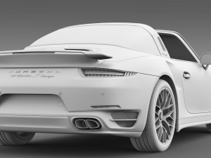 porsche 911 turbo s targa 991 2016 3D Model