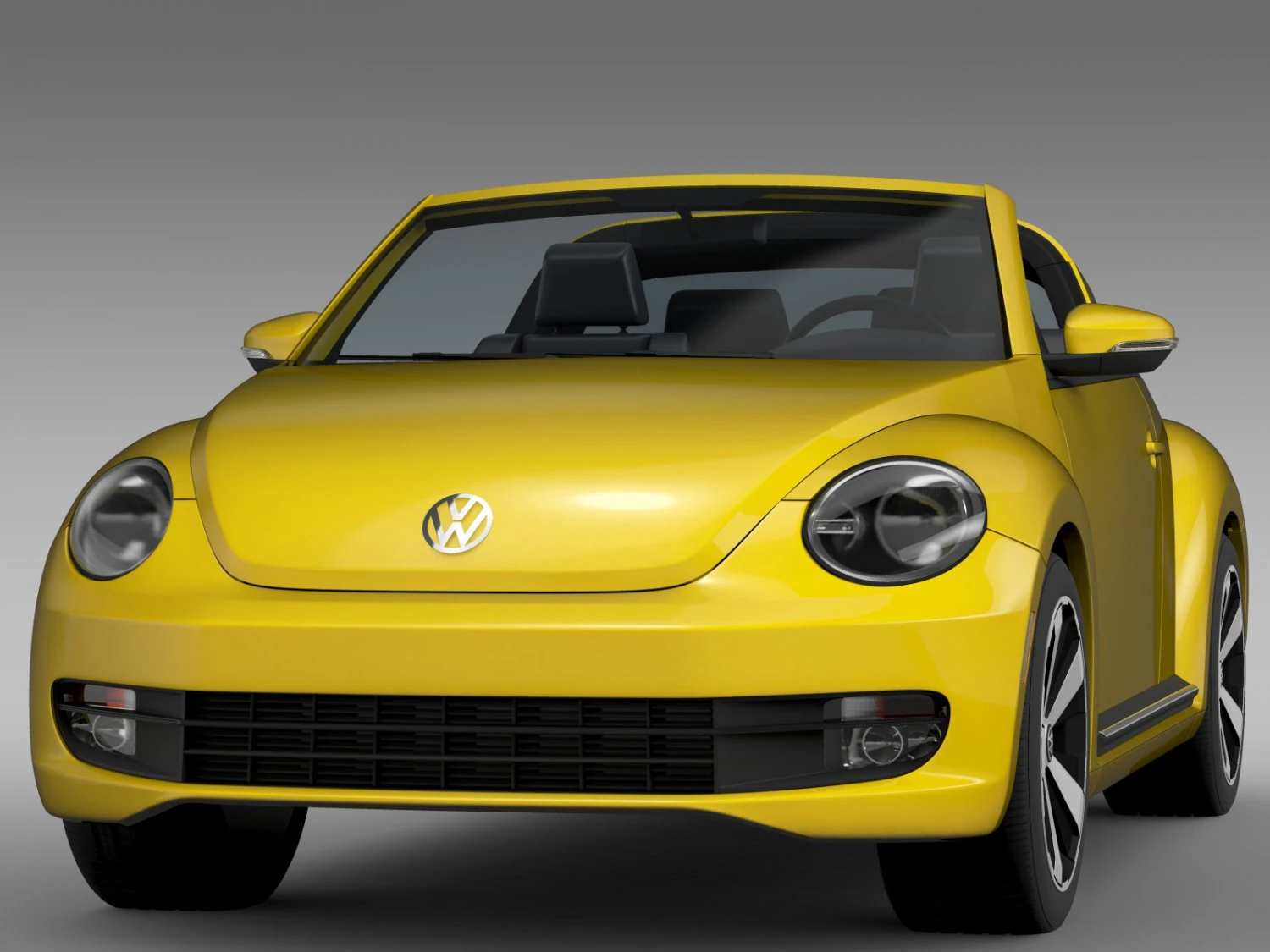 vw beetle targa 2016 3D Model .c4d .max .obj .3ds .fbx .stl .blend 