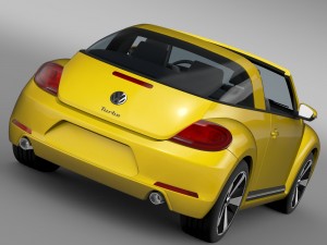 vw beetle targa 2016 3D-Modell