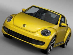 vw beetle targa 2016 3D Model