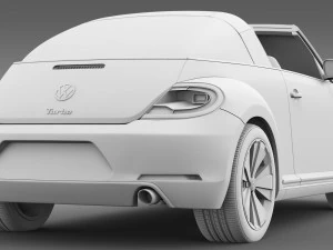 vw beetle targa 2016 3D Model