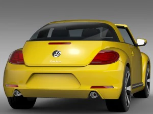 vw beetle targa 2016 3D Model