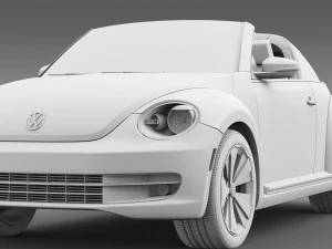 vw beetle targa 2016 3D Model