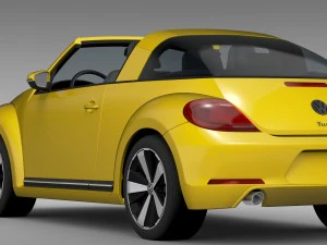 vw beetle targa 2016 3D Model