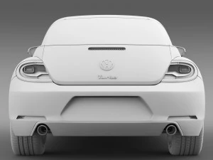 vw beetle targa 2016 3D Model