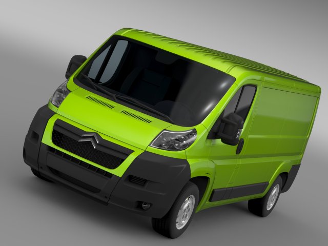 citroen jumper 250 l2h1 2006 -2014 Modelo 3D .c4d .max .obj .3ds .fbx .stl .blend 