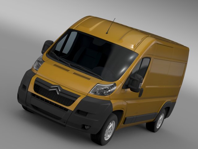citroen jumper 250 l2h2 2006 - 2014 Modello 3D .c4d .max .obj .3ds .fbx .stl .blend 