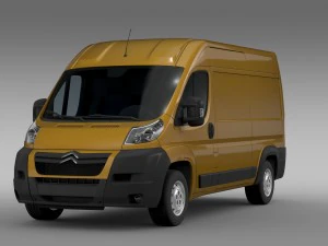 citroen jumper 250 l2h2 2006 - 2014 3D Model