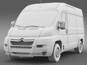 citroen jumper 250 l2h2 2006 - 2014 3D Model