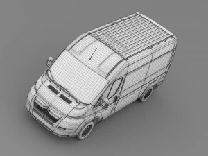 citroen jumper 250 l2h2 2006 - 2014 3D Model